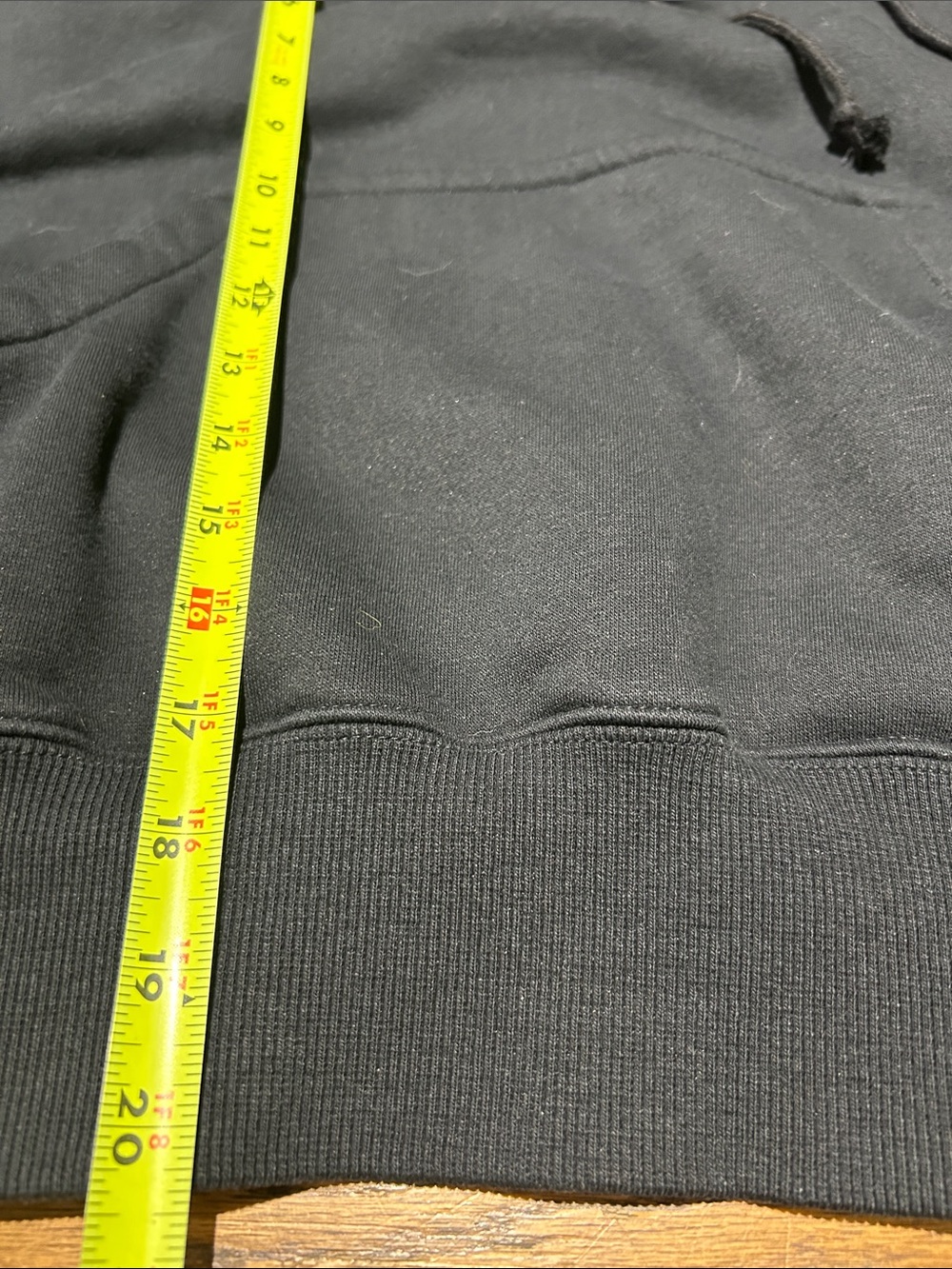 Oversized Nike Black Women's Pullover Hoodie with White Swoosh - Picture 3 of 5